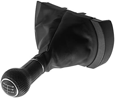 TOOHOM 5/6 Speed Car Gear Shift Knob Lever Stick Gaiter Boot Cover Collar Fit for SEAT Ibiza 2002-2008 Cover Gearshift Accessories (Color : 6 Speed, Size : 1)