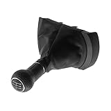 TOOHOM 5/6 Speed Car Gear Shift Knob Lever Stick Gaiter Boot Cover Collar Fit for SEAT Ibiza 2002-20