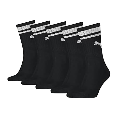 Calcetines PUMA Crew Heritage Stripe (5 Pack) para hombre Cover