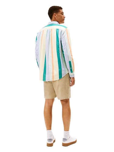 Image of Tommy Hilfiger Men's Long Sleeve Oxford Shirts in Regular Fit, Men's Button Down Shirts, Also Available in Big and Tall