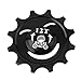Easnea 12T / 14T Aluminum Alloy Rear Derailleur Pulley Ceramic Bearing Jockey Wheel for Bike Bicycle Black 12T