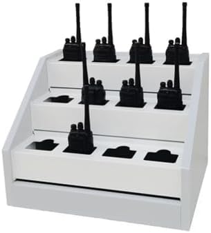 Universal Handheld Radio Holder - Wall Mounted Storage Cabinet for Walkie-Talkies & Two Way Radios - Microphone Hanger for Easy Access & Organization - 80.5x22x20cm, Durable, Space-Saving Solution