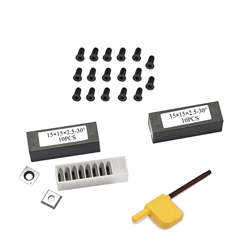 Inserciones de carburo cuadradas de 15mm para madera 20pc miniatura 1