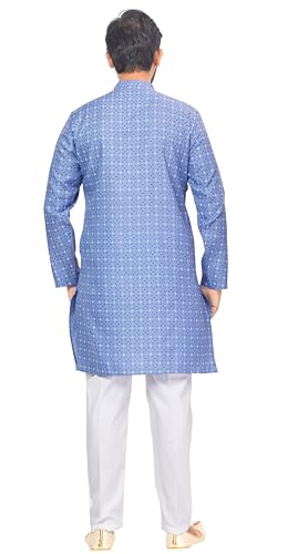 Image of Studio Shringaar Men's Cotton Relaxed Fit Straight Kurta