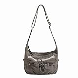 coquette crossbody purses for women, y2k bow purse cross body bag, cute canvas messenger bag grunge...