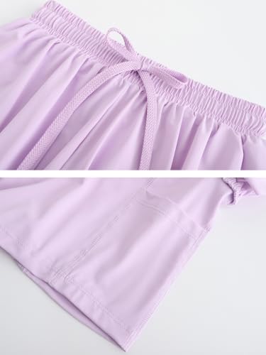 Image of Flowy Shorts for Teen Girls Athletic Running Youth Butterfly Shorts