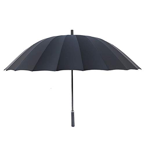 Parasole Wiatroszczelne 24 Rib Prosty Parasol Męski Duży Parasol Biznesowy Z Długim Uchwytem Parasol Podróżny