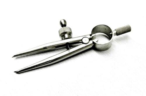 3-3/8" Mini Spring Divider Round Leg Compass Layout Compass Tool Jewelry Hobby Pegasus