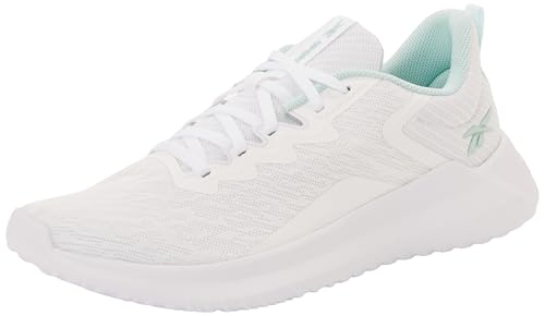Reebok Zapatillas para Mujer FLUXLITE II, FTWR White/Glitch Aqua, Talla 38 EU, FTWR White Glitch Aqua, 38 EU