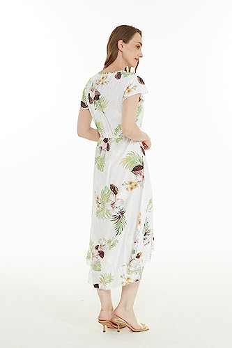 Image of Matchable Couple Hawaiian Shirt or Wrap Dress Signature Prints Pineapple | Sold Individually; Soft Rayon Fabric; Lightweight Comfort; Signature Tropical Prints; Vacation Ready