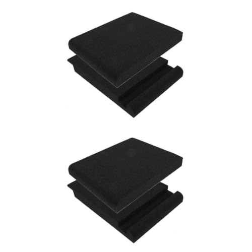 Toyvian 4 sets Almohadillas de aislamiento acústico para altavoces para estudio miniatura 3
