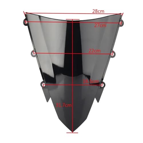 Pare-brise pour CBR500R 2016-2018 bulle fumée de moto