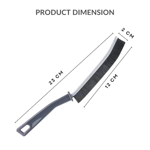 Image of Solitude (2 Pcs) Mini Gap Cleaning Brush, Hard Bristle Crevice Brush Tool for Household Use, Multifunctional Dead Corner Cleaning Brush for Tiles, Sliding Window, Bathroom, Kitchen, Toilet