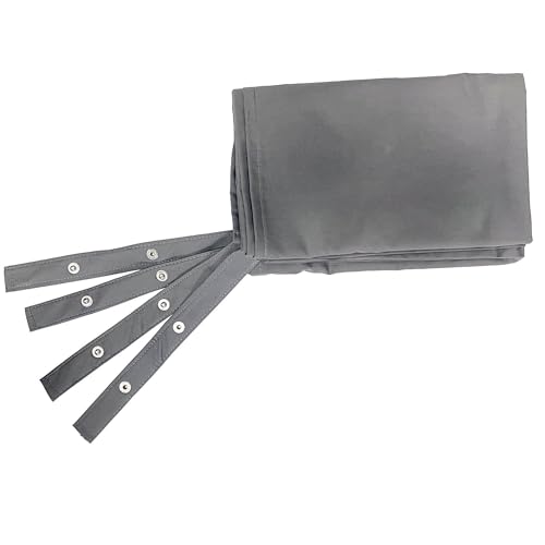 Disc-O-Bed L/XL Cot Sheet for Folding Bed Systems and Camping, Extra Wide XL Portable Sleeping Mattress Cover for Adults, Travel Bag Friendly, Grey