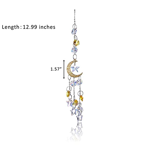 image for wouwaft Crystal Suncatcher Colorful Crystals Pendant Sun Catcher with 