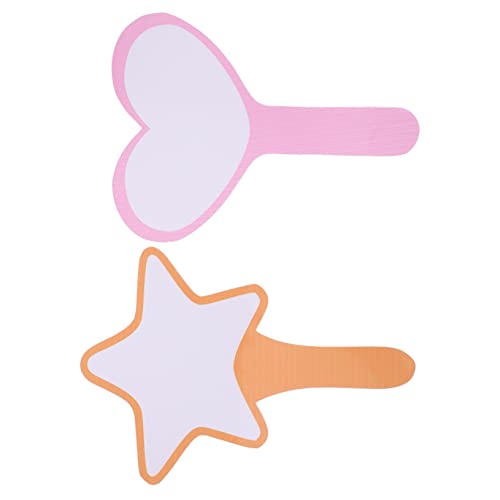 Holibanna 2Pcs Dry Erase Scoreboards Versatile Voting Boards for Easy and Bidding Features Practical Design Star and Heart Styles