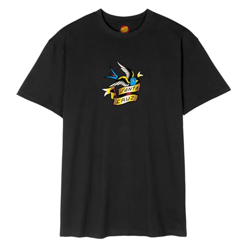 T-shirt Santa Cruz Sommer Sparrow noir en coton bio confortable pour l'été