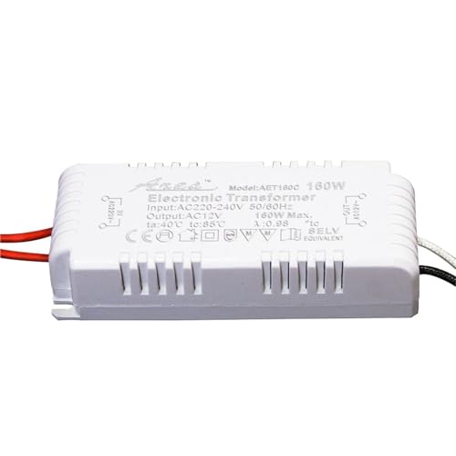 Transformateur électronique AC220V vers AC12V 180W dimmable pour lampe halogène