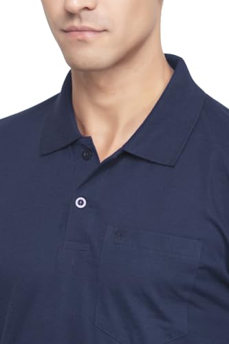Image of Polo Full Sleeve t Shirt for Men Cotton with Pocket and Collar - Regular Fit Tshirt