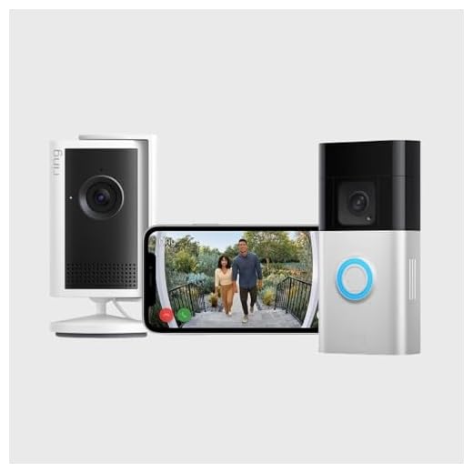 Ring Caméra intérieure Plus (dernière génération) avec Sonnette vidéo Plus sans fil | Caméra de surveillance sur secteur | Retinal 2K, zoom 4x | Essai gratuit de 30 jours à l'abonnement Ring Home