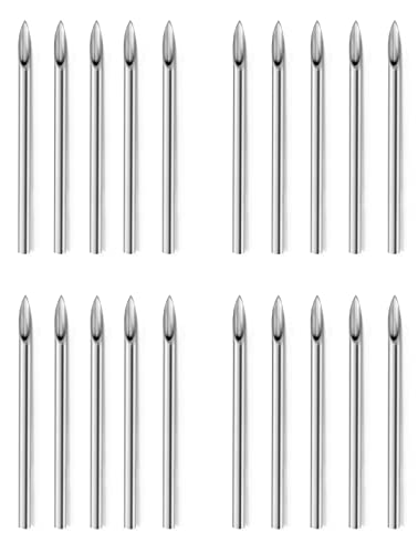 Vsnnsns 10G Piercing Needles 316L Surgical Steel Piercing Needles for Nose Septum Lip Tongue Belly Eyebrow Rings Cartilage Tragus Helix Rook Conch Daith Earrigns Piercing Needles 10 Gauge