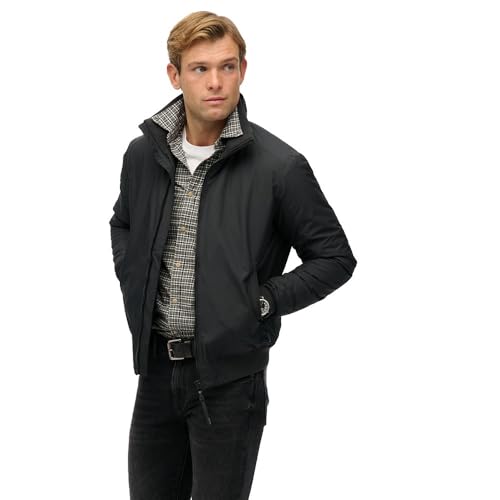 Superdry Para Hombre. M5012258A Chaqueta City Harrington Marino (S), Casual, PoliéSter - 5