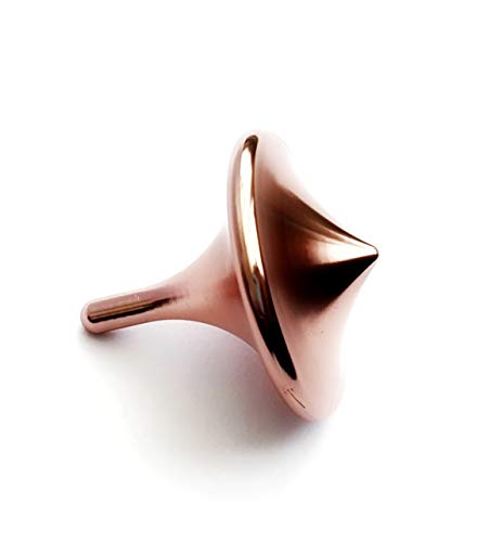 SuperEE Hochwertiger Metall-Kreisel aus massiven Aluminium Design (Rosé-Gold) - Image 4
