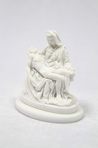 Estatua religiosa Pieta Michelangelo 3 pulgadas miniatura 3