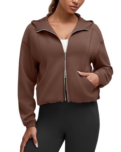 G4Free Women's Full Zip Casual Hoodie with Pockets