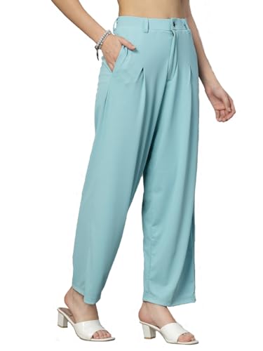 Image of UZARUS Women's Relax Fit Trouser 2 Pockets Baggy Pants