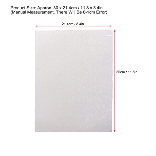 50Pcs Holographic Sticker Film, A4 Size Transparent Holographic Vinyl Overlay Lamination Sheets For Stickers Diy Badge Crafts (Type 2) #TOP5