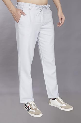 Image of DIVISIVE Men's Relaxed Fit Cotton Linen Blend Trousers