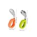 VERDANVERSE 304 Stainless Steel Baby Fork and Spoon Set Short Handle Toddler Utensils for Feeding Tableware for Infants and Toddlers Comfortable to Hold Design for Safe Weaning