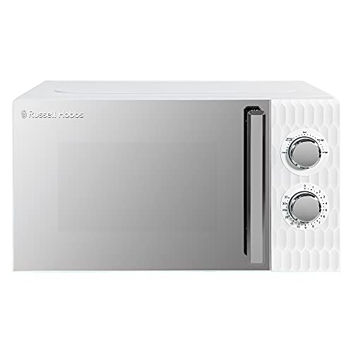 Russell Hobbs - RHMM715-EU - Honeycomb Micro-ondes Manuel Solo de 17 Litres et 700W, Blanc, avec 5 Niveaux de Puissance, Minuterie Intégrée et Fonction...