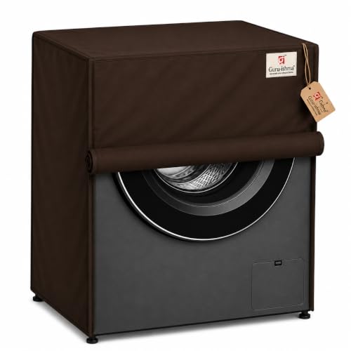 Image of Front Load Fully Automatic Washing Machine Cover for 10.5kg to 12.5kg | Waterproof & Dustproof Polyester Cover with Zip | Suitable with Samsung, LG, IFB, Bosch & More(69x 69 x 87 cm)