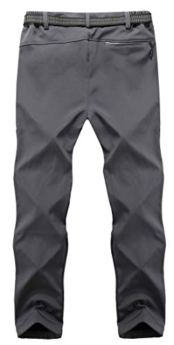 Moerdeng Men's Soft Shell Waterproof Winter Snow Ski Snowboarding Pants Fleece Cargo Hiking Pants #TOP1