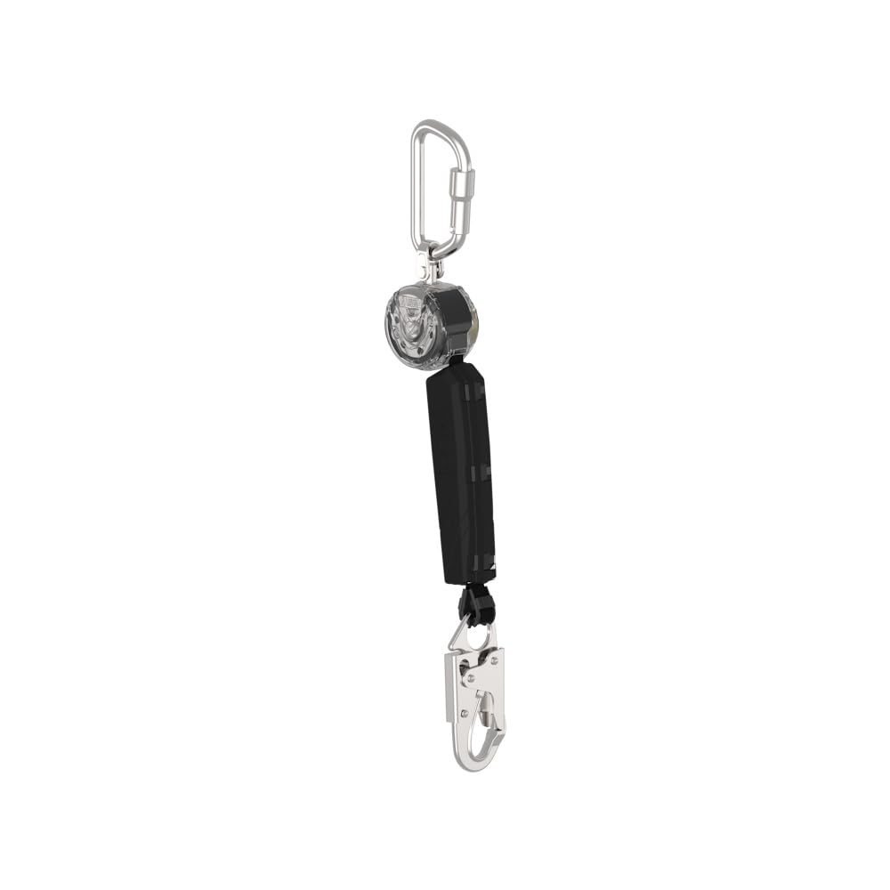 MSA VTOHW-011-DB-A V-TEC Mini Personal Fall Limiter - 6' (1.8m), Single-Leg, 36C Snaphook Anchorage Connection, Aluminum Triple Action Carabiner