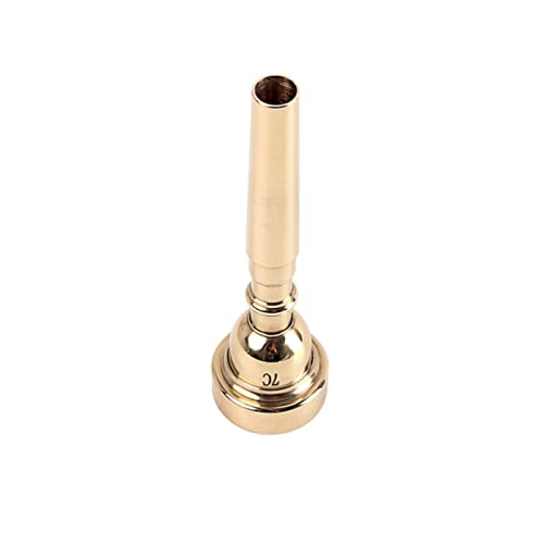 Totority Trumpet Mouthpiece Compatible 7c Plated Metal Professional Trumpet Mouthpiece Big Mouth Easy Blow