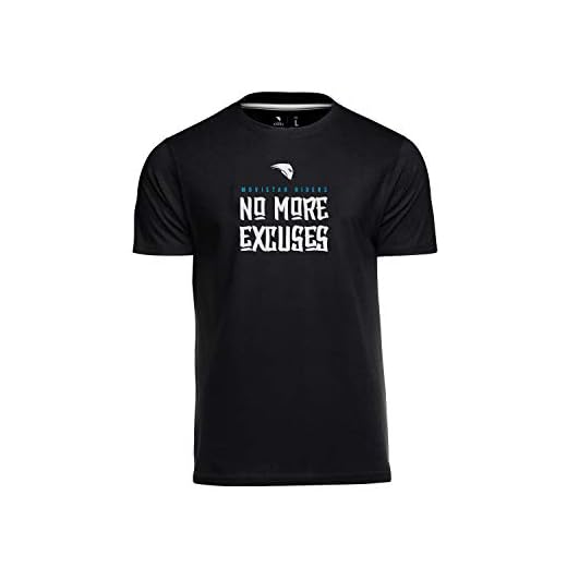 Movistar Riders No More Excuses Camiseta, Negro, X-Small (Tamaño del Fabricante:XS) para Hombre
