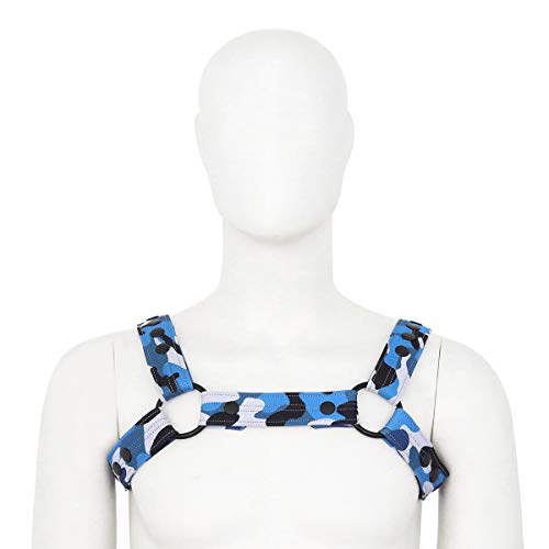 Men's PU Leather Shoulder Support Chest Harness Adjustable Buckles Accerssory2