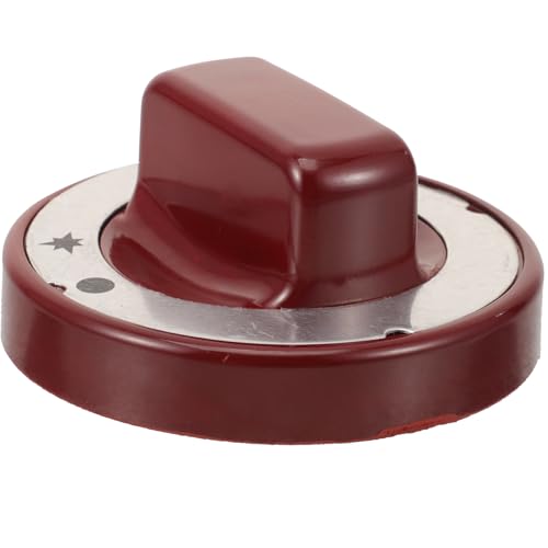 WHAMVOX Bouton de Commande pour Cuisinière à Gaz, Bouton de Remplacement en Bakélite Rouge Résistante à Haute Température, Diamètre 70 Mm, Compatible...