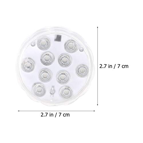 POPETPOP 4Pcs Submersível Luzes LED Da Bateria Operado Luz Led Piscina Luzes LED À Prova D' Água Co