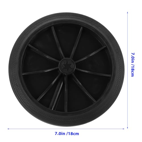 Image of Cabilock Trash can Wheels Replacement Set 7.48 Inch Rubber Casters for Garbage Bin Accessories Easy Installation for Home Outdoor Use