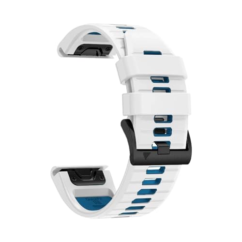 QuickFit 22mm 26mm VRc[g[Xgbv Fenix 7X 7 6X Pro Epix Pro Gen 2 47mm 51mm//Fenix 6Pro 5X 5Plus vohƌ݊܂(White Blue,Quic