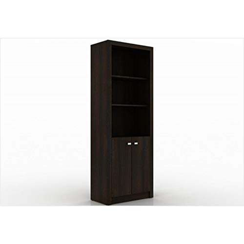 Mesa 02 Gavetas ME4123 com Armário 02 Portas ME4110 Tabaco - Tecno Mobili