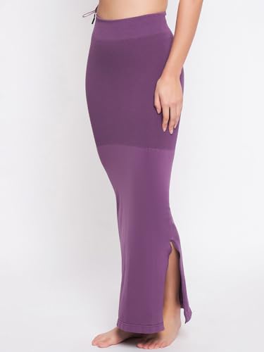 Image of Clovia Women's Petticoat Style Saree Shapewear with Drawstring /Naada (SW0048P15 Purple XL)