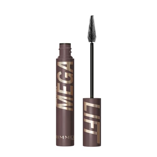 Rimmel London Thrill Seeker Mega Lift Mascara, Brownie Pie, Mascara volumizzante, Lunga tenuta, Ciglia ultra liftate e voluminose, Formula leggerissima, 10ml