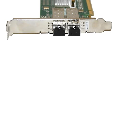 Tarjeta de red Ebidealz compatible con Dell Brocade 825, adaptador HBA de canal de fibra de 8 Gb, doble puerto, PCIe x8, con ranuras SFP+ miniatura 2