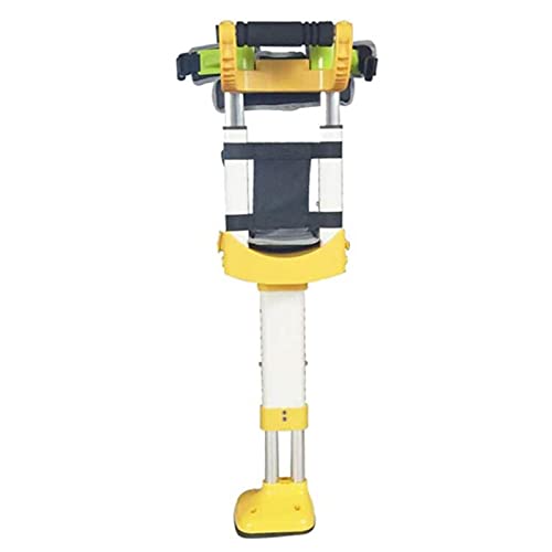 Adjustable Hand Free Knee Crutch Single Leg Telescopic Non-slip Walker for Patients for Injury/Disability/Elderly Supports Up