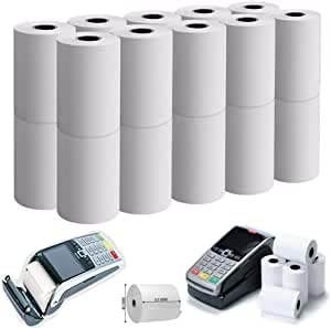 New 57MM X 40MM X 12.7MM BPA Free Thermal Rolls BPA BPS Free Credit Card Machine Rolls PDQ Rolls Thermal Till Rolls (150, 57MM X 40MM X 12.7MM) — image 1